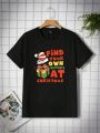 Men'S Christmas Printed T-Shirt