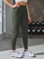 High Waist Sports Leggings With Phone Pocket