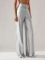 DUSTIN EDWARD Women'S Metallic Wide Leg Pants