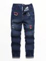 Boys' Fashionable Straight-leg Jeans, Casual