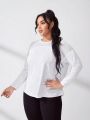 Yoga Basic Mesh Patchwork Long Sleeve T-shirt