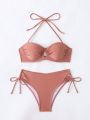 SHEIN Swim BAE Women's Underwire Sexy Bikini Set