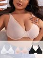 SHEIN Plus Size Women's Underwire Bra