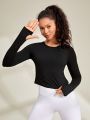 SHEIN Daily&Casual Women's Long Sleeve Sports T-shirt