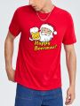 Manfinity Homme Men'S Christmas Printed T-Shirt