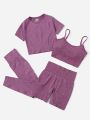 4pcs Seamless High Stretch Sports Set