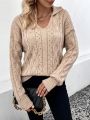 Solid Drop Shoulder Sweater