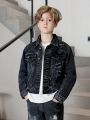 Boys' (big) Distressed Denim Jacket