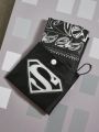 SUPERMAN X SHEIN Superman Print Fashionable Black Tote Bag