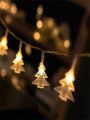 Led 10/20-light Christmas Tree String Light Battery Operated Decorative Fairy Lights For Holiday Decoration