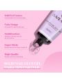 Saviland Gel X Nail Kit - Medium Almond Nail Tip and Glue Gel Kit with 30g Solid Glue Gel 6 in 1 Nail Glue Gel with Portable Nail Lamp Gel Tips Nail Extension Gel X Kit Home DIY Salon Valentines Gifts