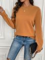 Women's Solid Color Casual Sweater