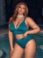 SHEIN Leisure Plus Size Swimsuit Set