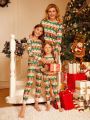 1pc Gingerbread Men Print Night Dress