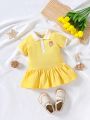 Baby Girl'S Cute College Style Dress