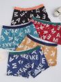 5pcs/Set Tween Boys' Underwear