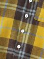 SHEIN Kids EVRYDAY Toddler Boys' Casual Plaid Shirt