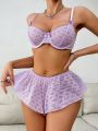 Ladies' Underwear 2pcs/Set (Underwire Bra, Flat Angle Panties) (Valentine's Day Edition)