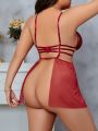 Classic Sexy Plus Size Hollow Out Sexy Lingerie, Valentine'S Day Style