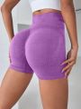 Yoga Basic Seamless High Stretch Sports Shorts