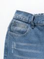 Tween Boys' Light Washed Blue Denim Jeans