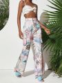 Sylvia Mollie High Waisted Printed Jeans