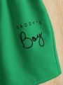 SHEIN Baby Boy's Casual Comfortable T-Shirt And Shorts Sportswear