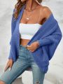 SHEIN LUNE Batwing Sleeve Duster Cardigan