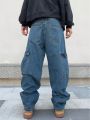 Manfinity Men's Mid-rise Workwear Denim Jeans