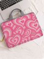 14 Inch Heart Print Laptop Bag