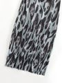 SHEIN Swim Vcay Leopard Print Cover Up