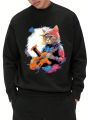 Men's Cartoon Printed Sweatshirt