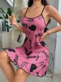 Women's Letter Printed Sleep Dress