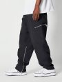 SUMWON Straight Fit Nylon Trouser With Zipper