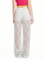 SHEINNeu See-Through Lace Woman Pants