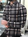 Men's Long Sleeve Plaid Shirt