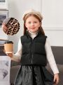 SHEIN Young Girl Zip Up Vest Puffer Coat