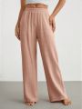 SHEIN Leisure Women's Elastic Waist Home Wear Pants