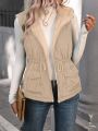 Women's Sleeveless Thickened Hooded -padded Jacket, Winter