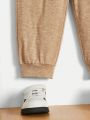 SHEIN Kids Cooltwn Boys' Simple Casual And Versatile Sweatpants For Kids