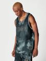 SUMWON Basketball Tank With All Over Print and Front Print