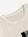 Extended Sizes Men's Round Neck Printed T-shirt