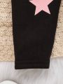 SHEIN Baby Girl Star Print Thermal Lined Pants