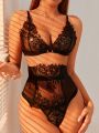 SHEIN Floral Lace Lingerie Set