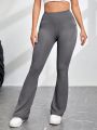 SHEIN Yoga Basic Yoga Fitness Exercise High Waist Pants