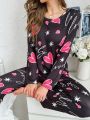 Heart & Letter Graphic PJ Set