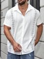 Extended Sizes Men Plus Geo Print Shirt Without Tee