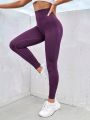 Yoga Basic Seamless Tummy Control Sports Leggings