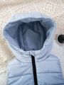 Baby Boy Ombre Hooded Vest Puffer Coat