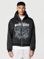 SUMWON Zip Through Hoodie With Front Print